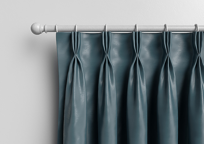 Akoya Faux Silk, Lustre Ink Blue - Made to Measure Curtain - Image 12